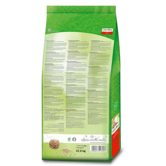  Litière Végétale Agglomérante Pour Chat Cat's Best-17,2 Kg