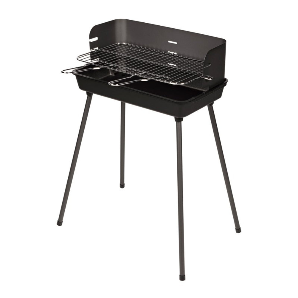  Barbecue Charbon De Bois Tikal Cuve Fonte L 62,5 X L 41 X H 80 Cm