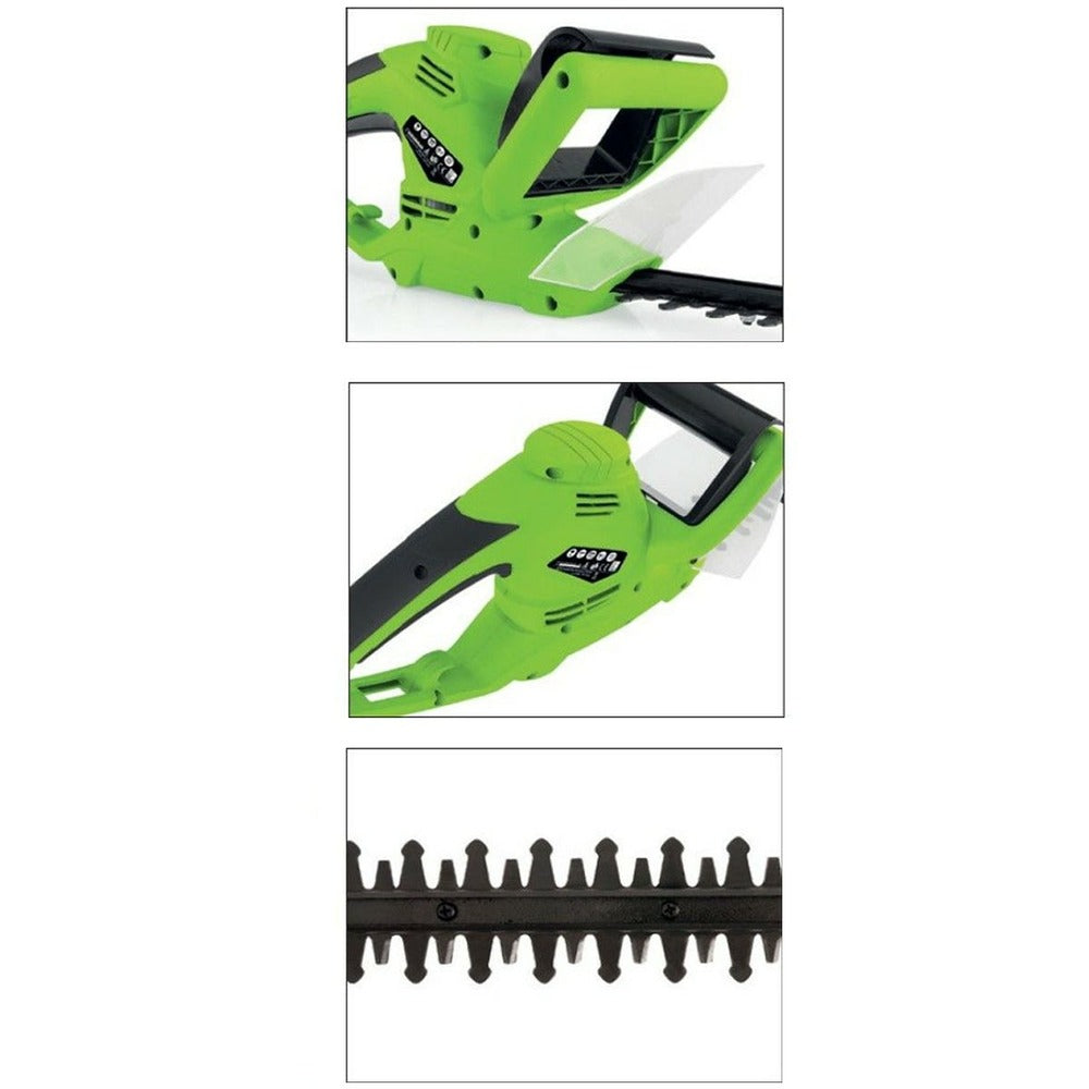  Taille Haies 600w Vito Lame 59cm Protection Lame Et Mains écart Dents 20mm