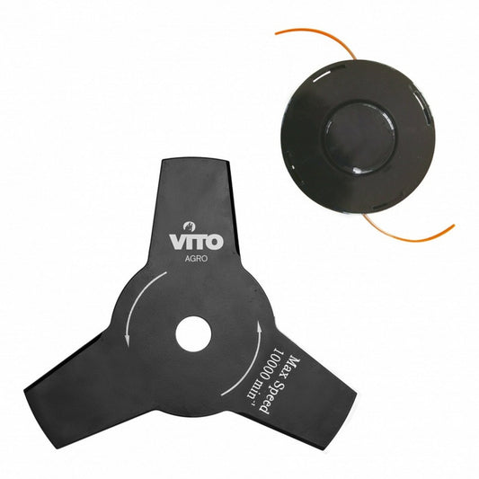  Débroussailleuse Thermique Moteur 2t 42cc Vito Agro Harnais + Lame + Fil Nylon