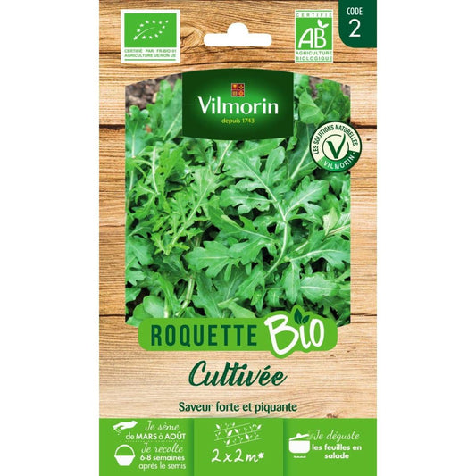  Sachet Graines Roquette Cultivée Bio