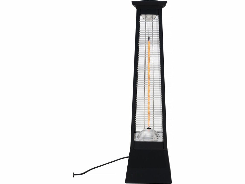  Chauffage électrique Radiant En Fibre De Carbone "volcano" - 2000w - Noir