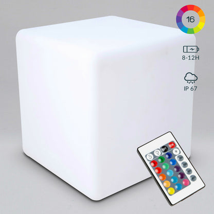  Cube Led Multicolore Avec Télécommande 43cm