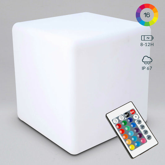  Cube Led Multicolore Avec Télécommande 43cm