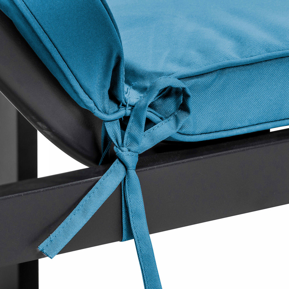  Coussin Bain De Soleil Polyester Bleu Pacific 186x53x5 Cm