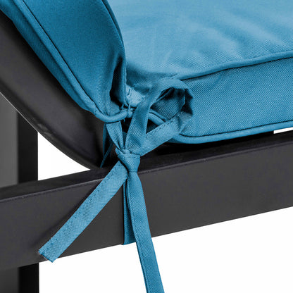  Coussin Bain De Soleil Polyester Bleu Pacific 186x53x5 Cm