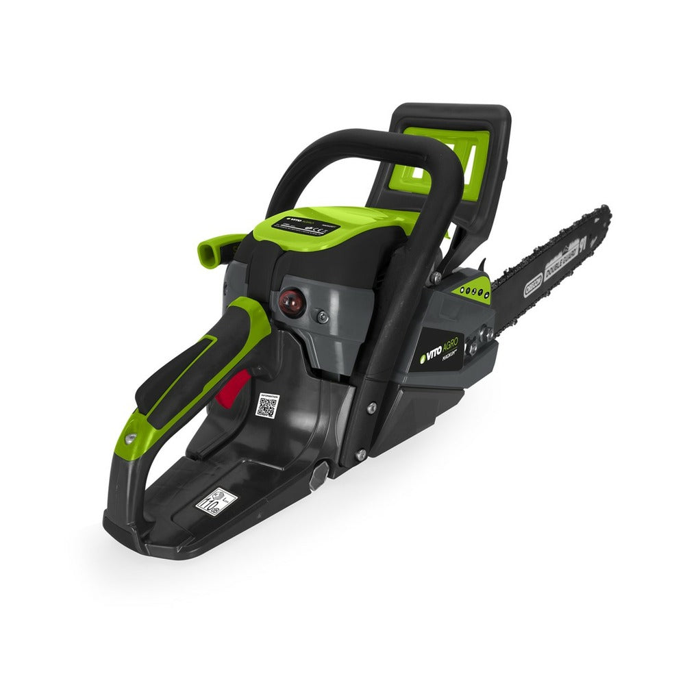  Tronconneuse Thermique 37cm3 Vito 1.55 Kw Moteur 2t - Guide-chaîne Lame 40 Cm