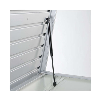 Biohort Coffre De Jardin En Acier Galvanisé, Gris Foncé L.101cm