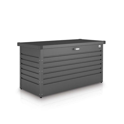Biohort Coffre De Jardin En Acier Galvanisé, Gris Foncé L.101cm