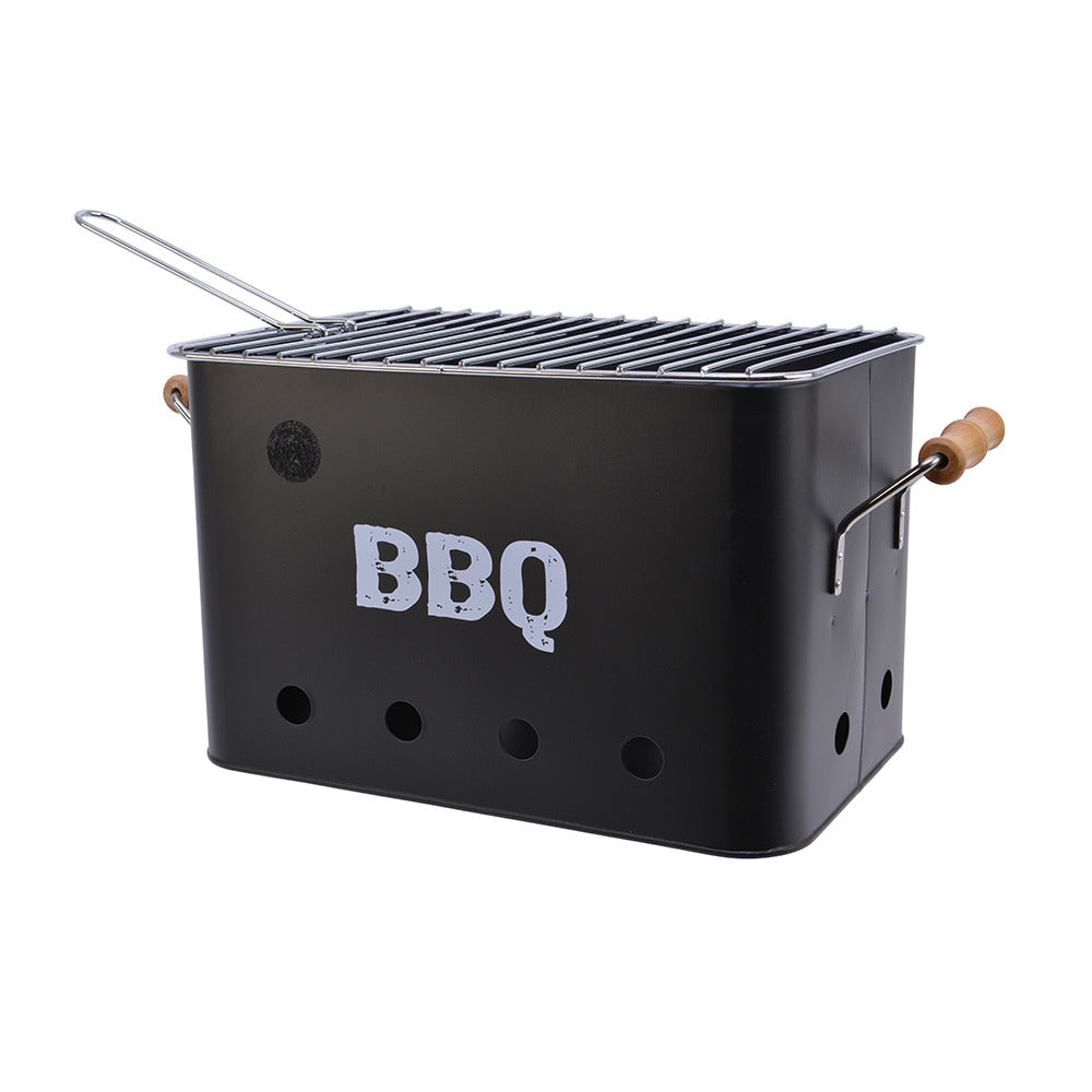EDM Grille De Barbecue Couleur Noire 32,5x21x21cm