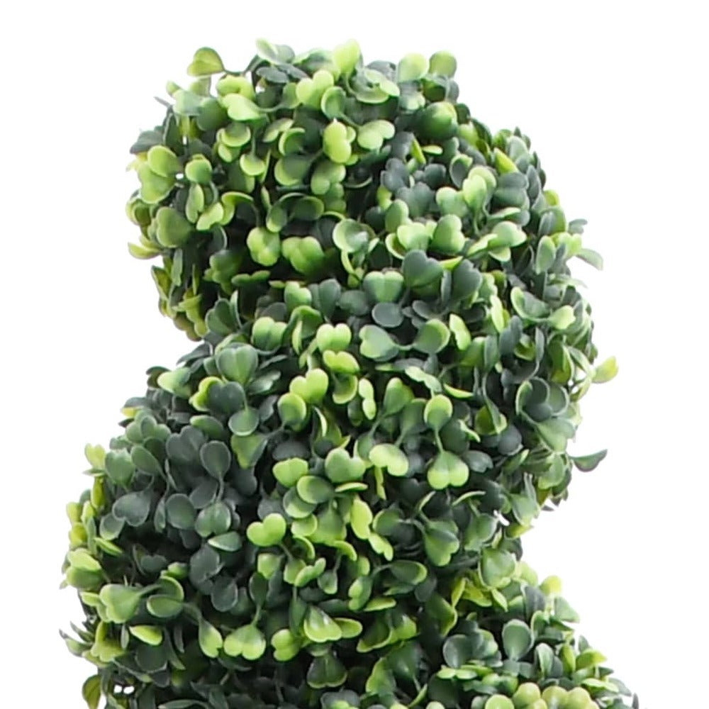 VIDAXL Plante De Buis Artificiel En Spirale Avec Pot Vert 59 Cm