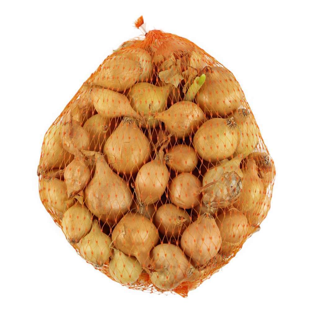  Bulbes D'oignons Jaunes En Filet - 250 G