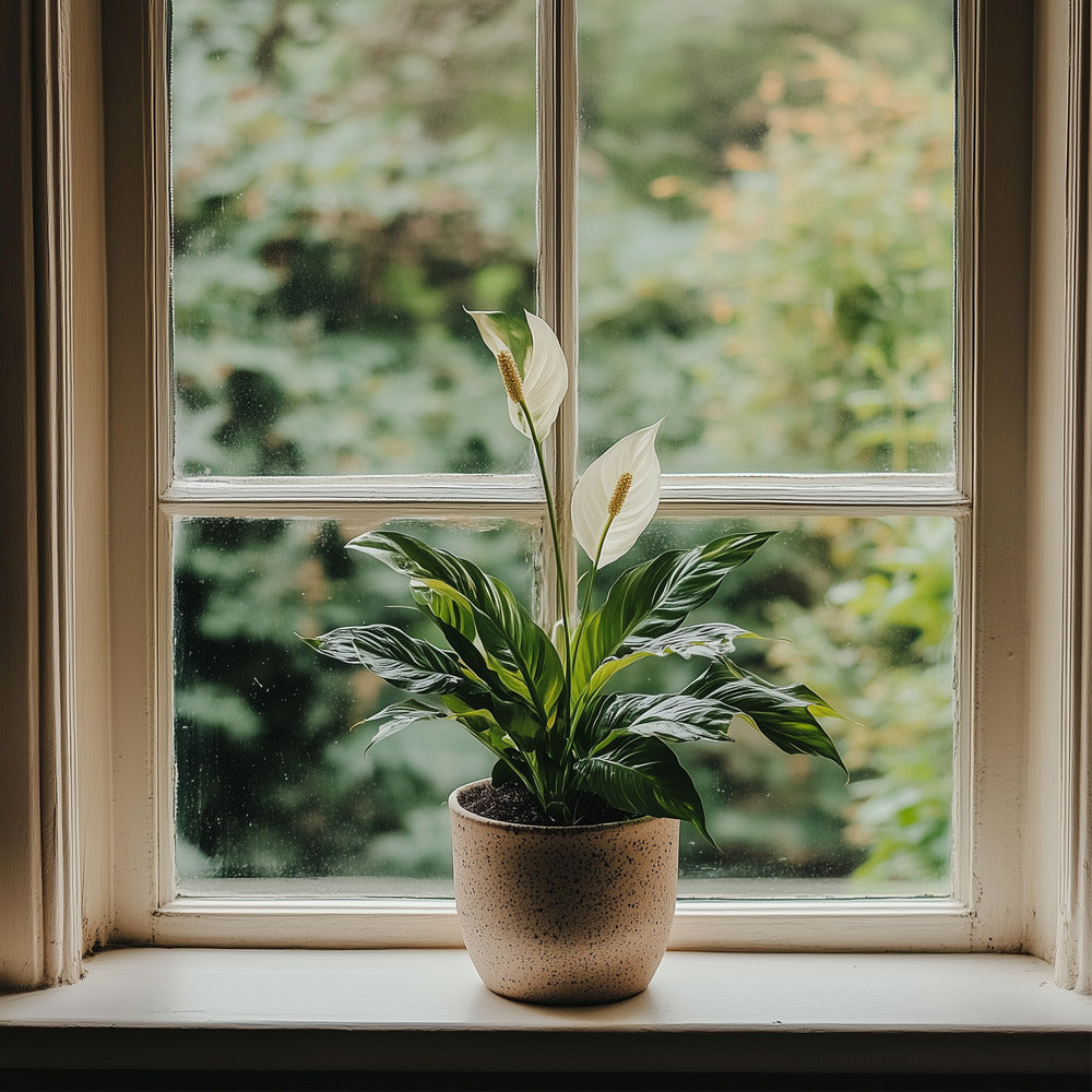  Fleur De Lune - Set De 2 - Spathiphyllum 'lima' - Hauteur 60-75cm - ⌀17cm