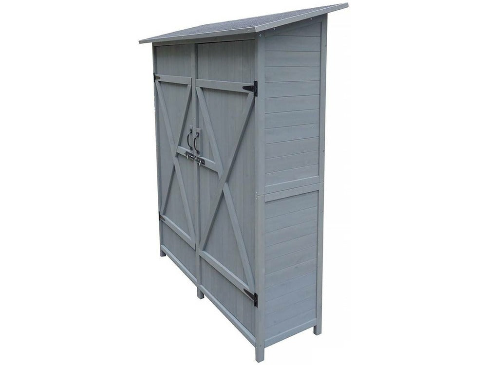  Armoire De Jardin "espacio" - 140 X 49 X 162 Cm - Anthracite