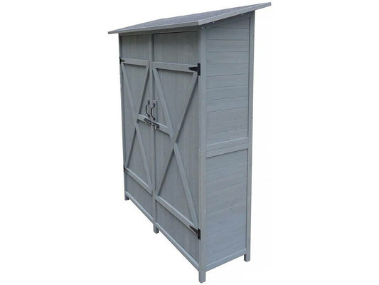  Armoire De Jardin "espacio" - 140 X 49 X 162 Cm - Anthracite