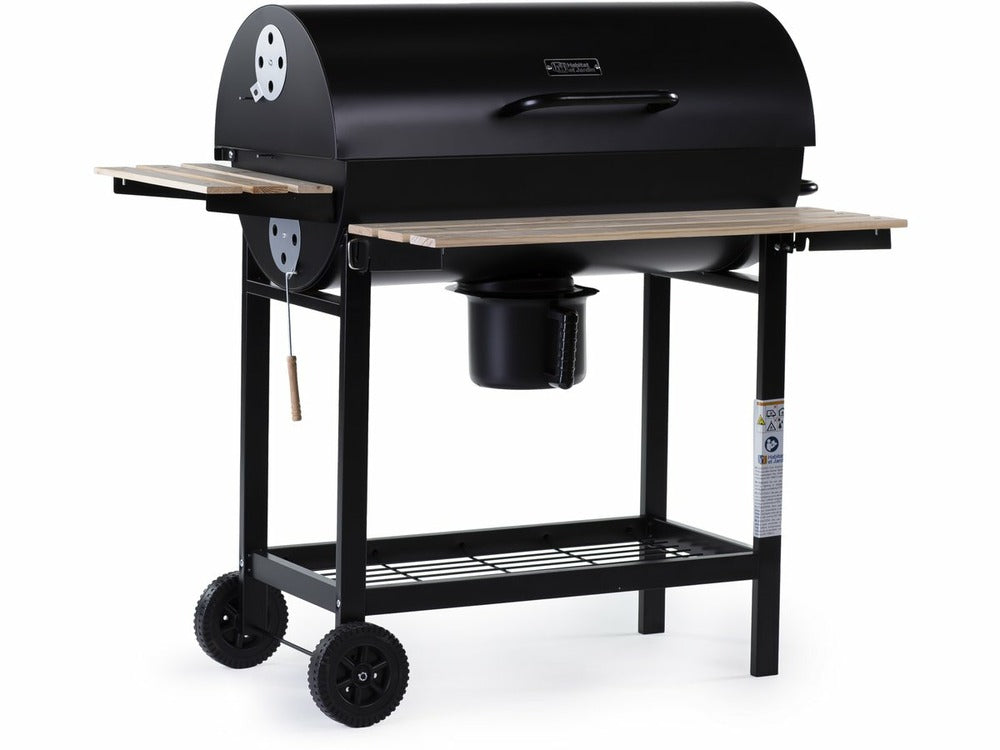  Barbecue Charbon De Bois "king" - 95 X 63 X 105 Cm - Noir