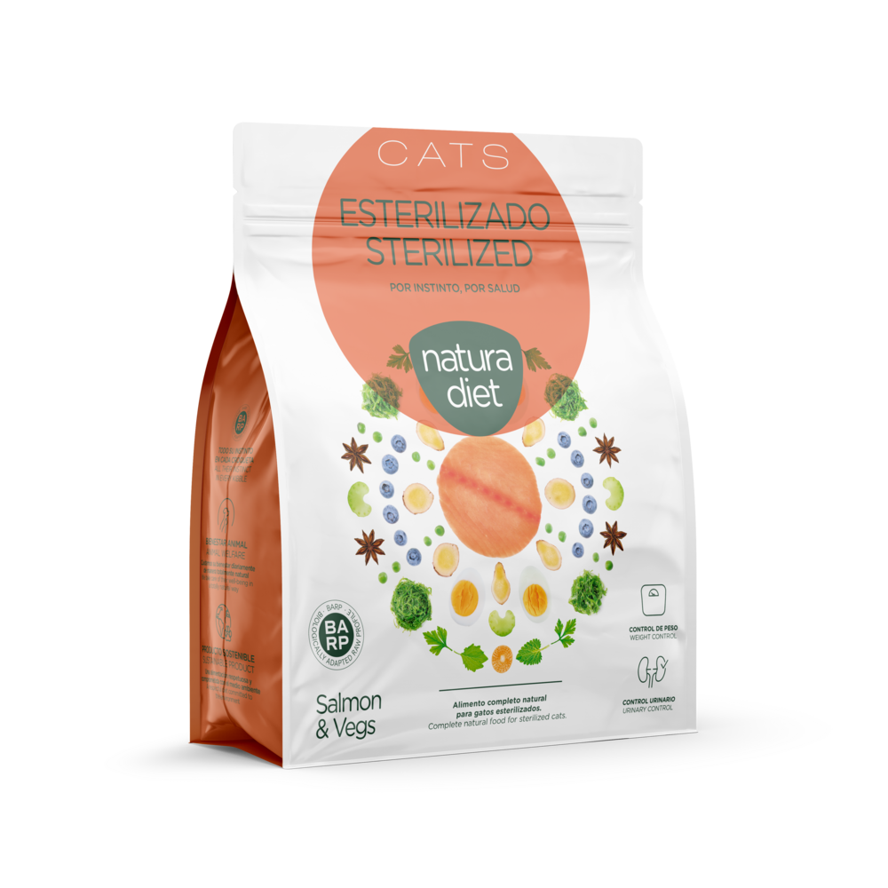  Natura Diet Cat Sterilized Salmon 400 Gr