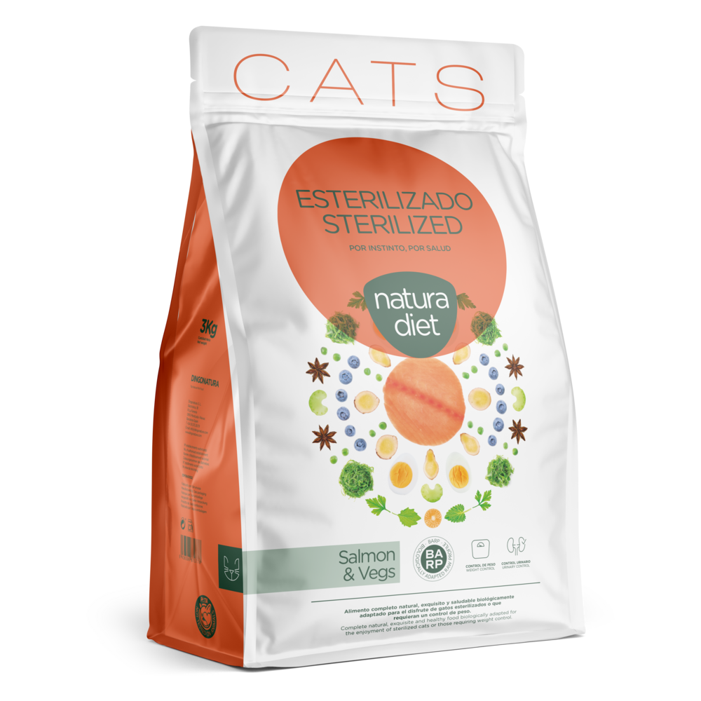  Natura Diet Cat Sterilized Salmon 3 Kg