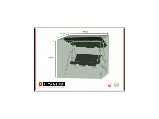  Housse De Protection Pour Balancelle 175 X 115 X 158 Cm - Noir