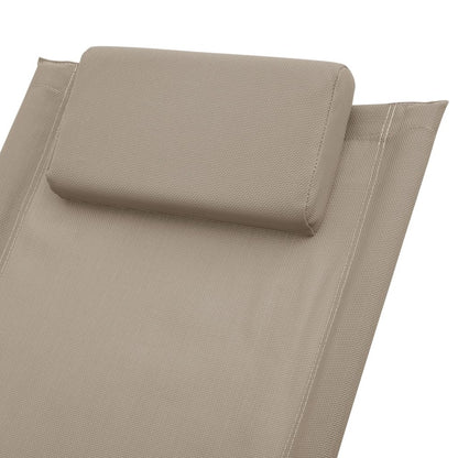 VIDAXL Chaise Longue Pour Enfants Acier Taupe