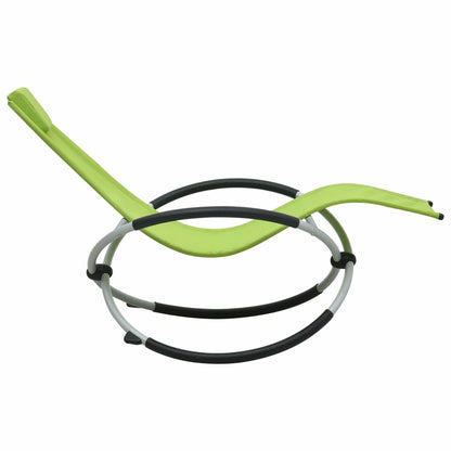VIDAXL Chaise Longue Pour Enfants Acier Vert