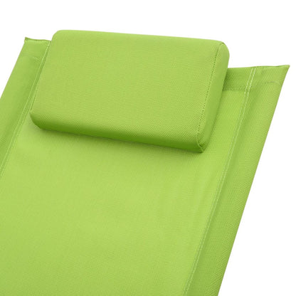 VIDAXL Chaise Longue Pour Enfants Acier Vert