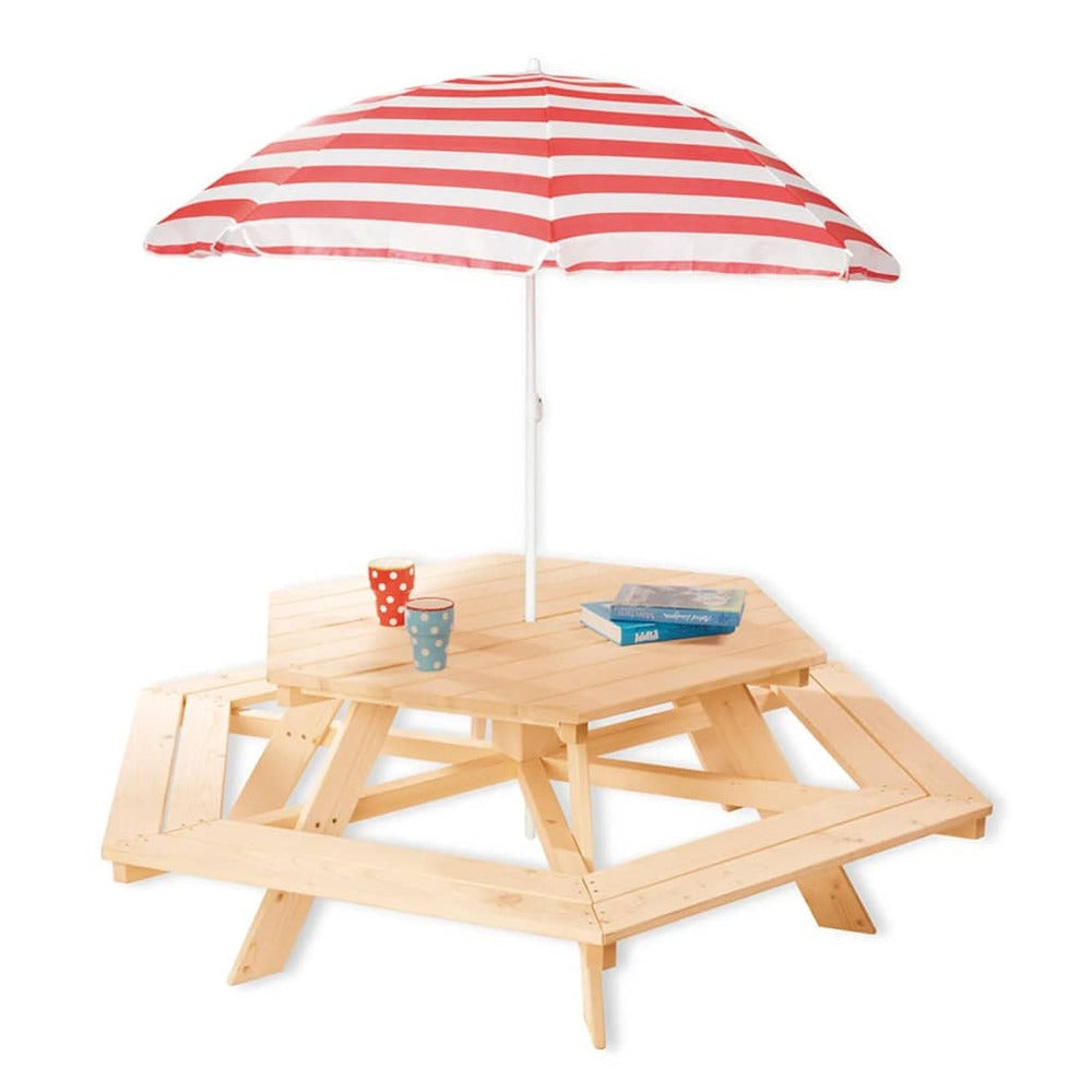 Pinolino Ensemble De Table Et Banc Pour Enfants Nicki 6-eck