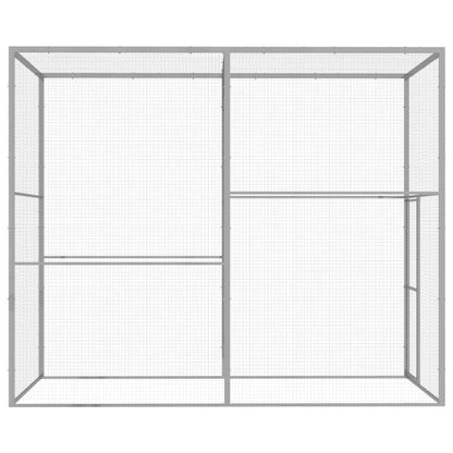 VIDAXL Cage Pour Chat 3x1,5x2,5 M Acier Galvanisé