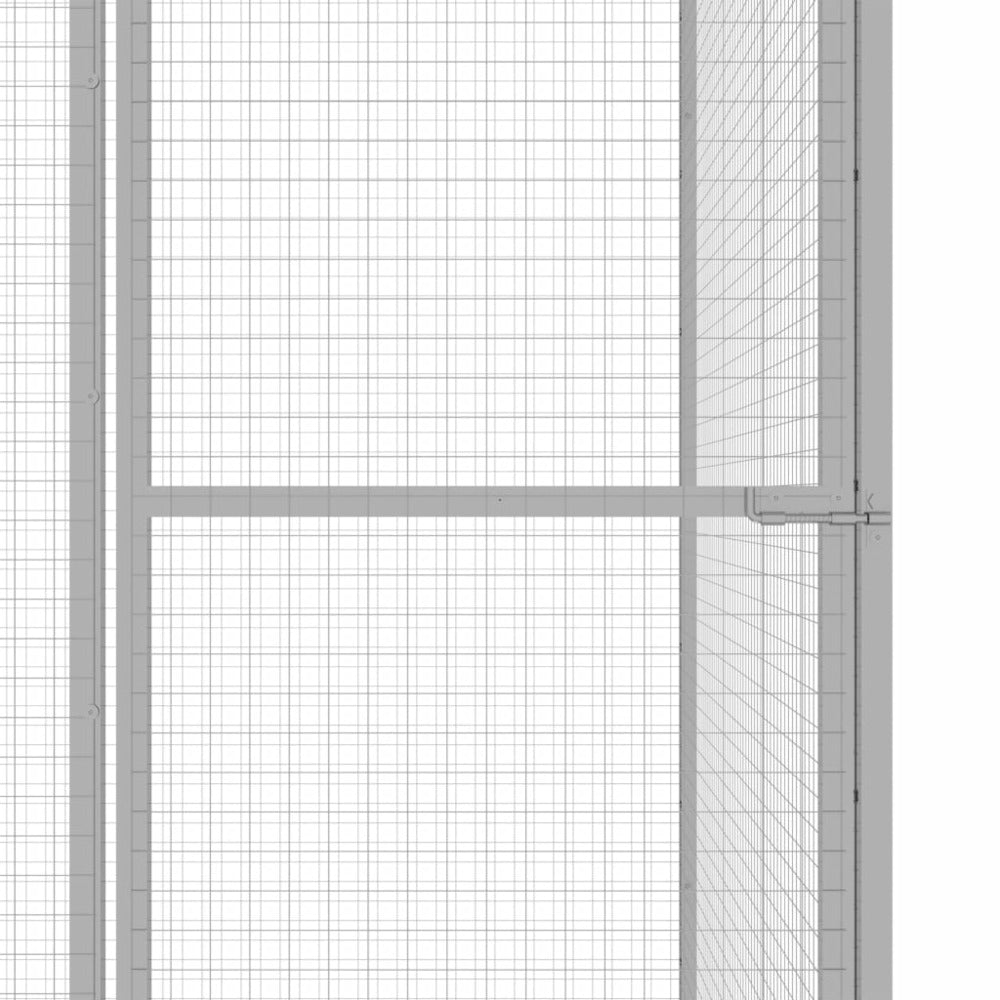 VIDAXL Cage Pour Chat 3x1,5x2,5 M Acier Galvanisé