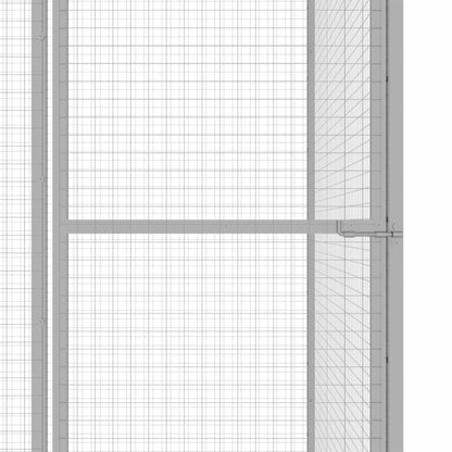 VIDAXL Cage Pour Chat 3x1,5x2,5 M Acier Galvanisé