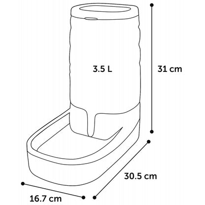  Distributeur D 'eau Fred 3,5 Litres, Pour Chien