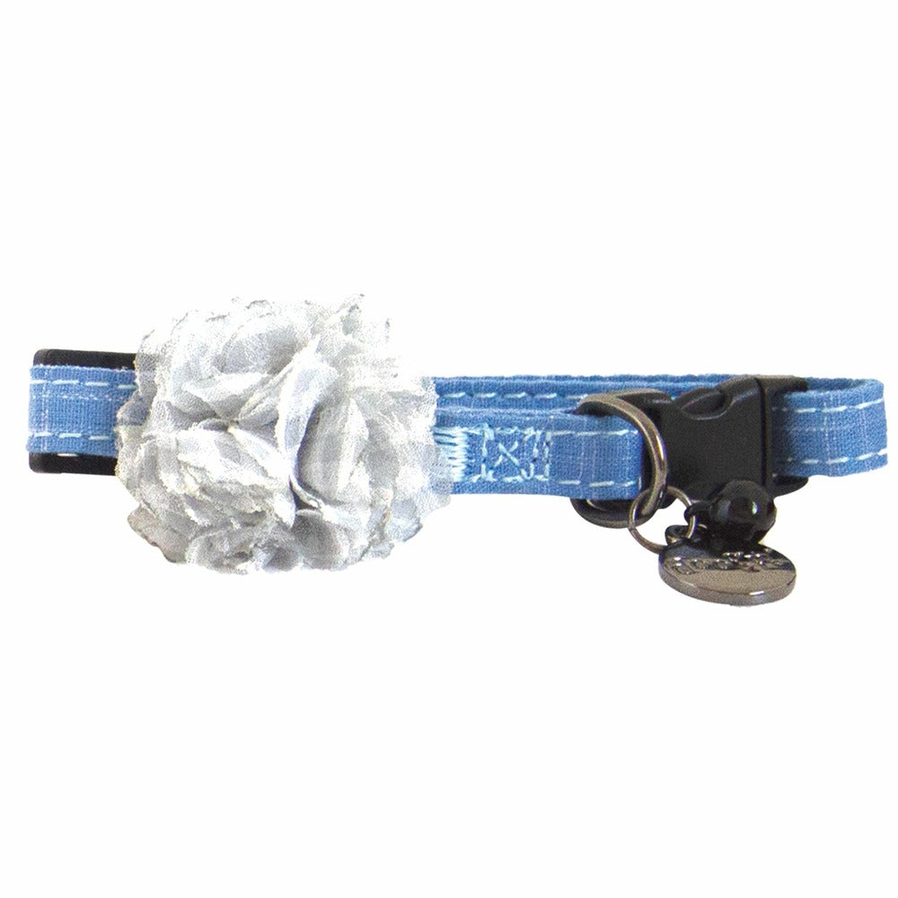 Collier Froufrou Pour Chat Doogy Couleur : Bleu