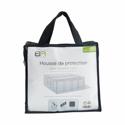  Housse De Protection Pour Ensemble Repas 8 Places Noir
