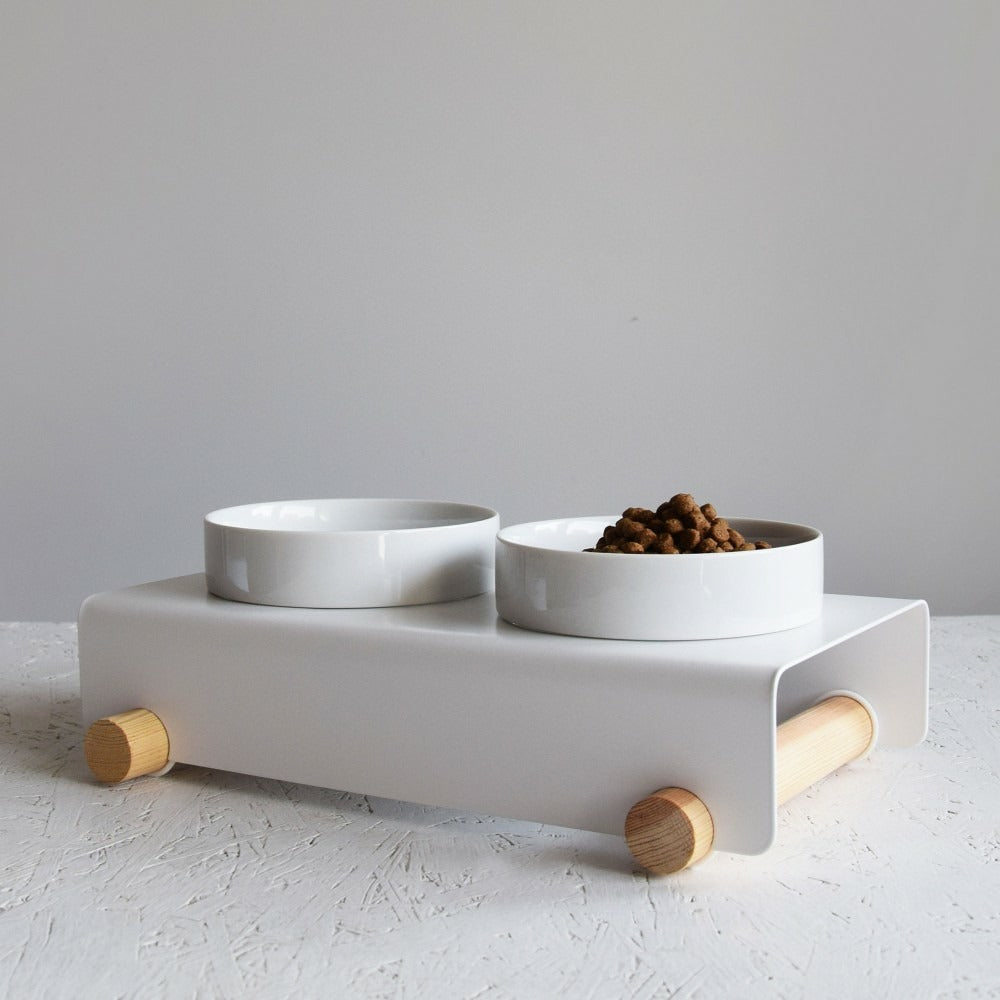  Gypso - Set De 2 Gamelles En Céramique Surélevées Pour Petits Chien / Chat