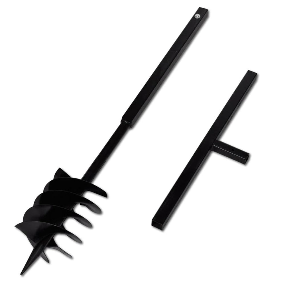 VIDAXL Bêche Et Tarière Manuelle 180 Mm Avec Rallonge 13 M Acier