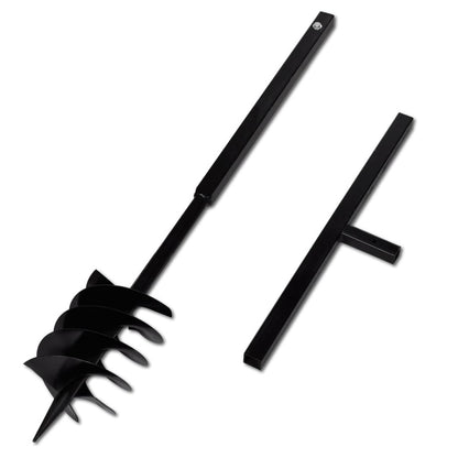 VIDAXL Bêche Et Tarière Manuelle 180 Mm Avec Rallonge 13 M Acier