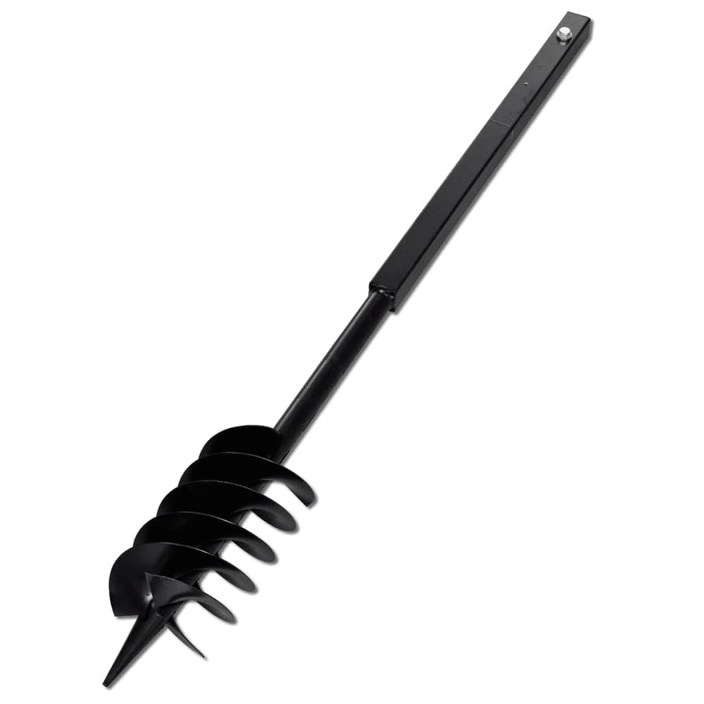 VIDAXL Tarière De Sol Avec Mèche De Tarière 150 Mm Acier Noir