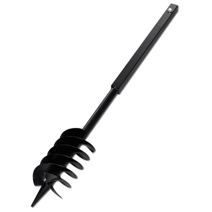VIDAXL Tarière De Sol Avec Mèche De Tarière 150 Mm Acier Noir