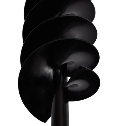 VIDAXL Tarière De Sol Avec Mèche De Tarière Spirales 120 Mm Acier Noir