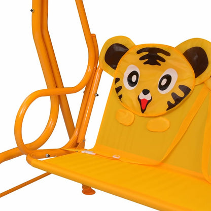 VIDAXL Balancelle Pour Enfants Jaune 115x75x110 Cm Tissu