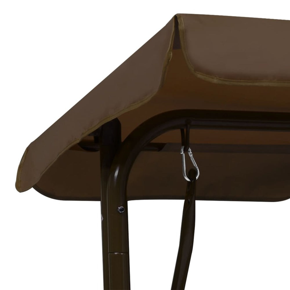 VIDAXL Balancelle Pour Enfants Marron 115x75x110 Cm Tissu
