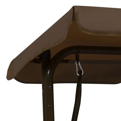 VIDAXL Balancelle Pour Enfants Marron 115x75x110 Cm Tissu