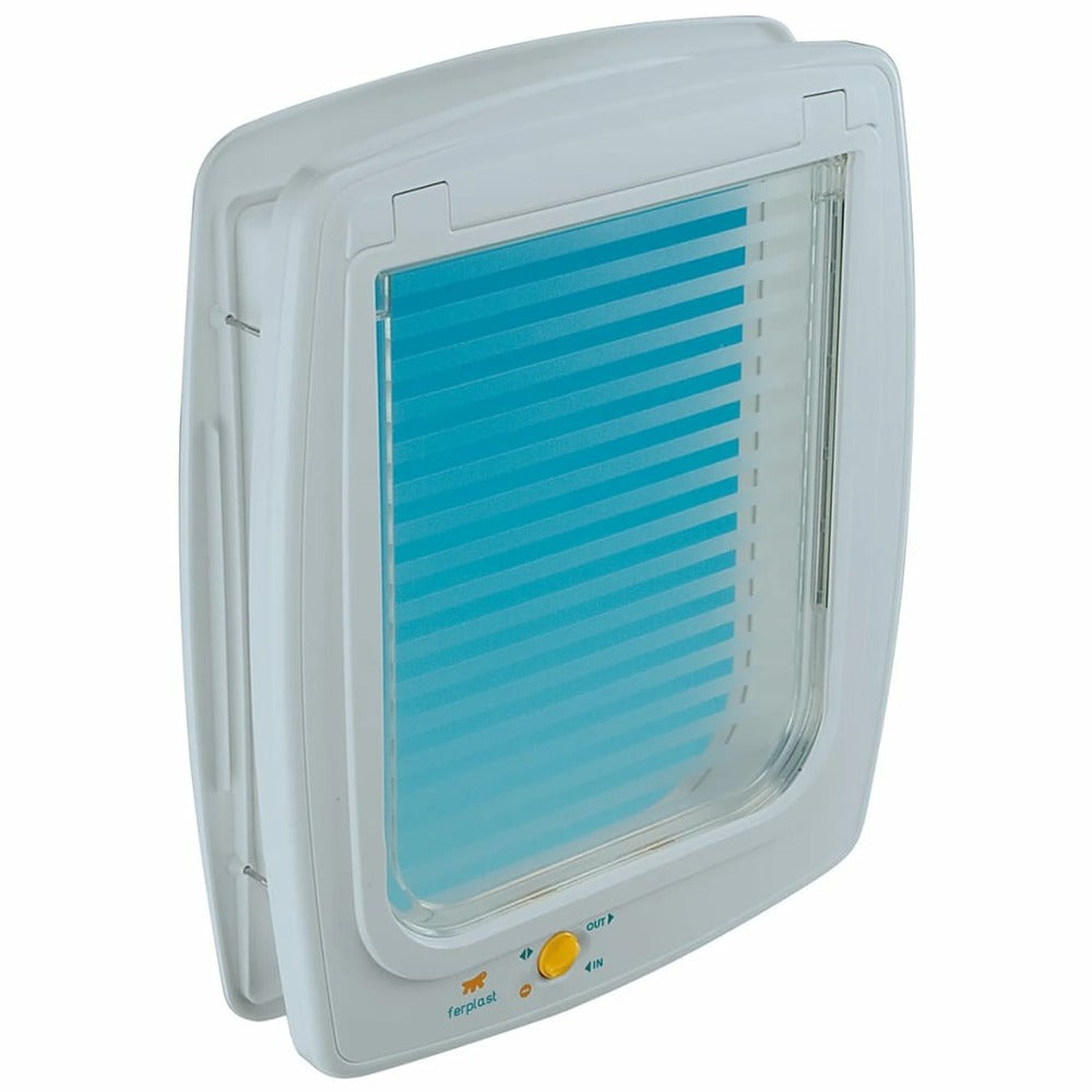 FERPLAST Chatière Manuelle à 4 Voies Swing Blanc - 29,7 X 34,5 Cm