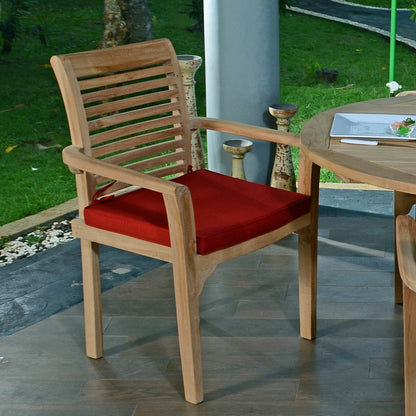  Fauteuil Fixe Empilable En Teck Ecograde Samoa