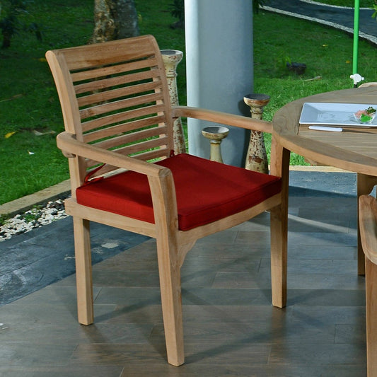  Fauteuil Fixe Empilable En Teck Ecograde Samoa