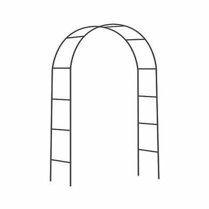  Arche Déco En Fer Noir Atea Gardman - Structure De Soutien Pour Plantes Grimpant