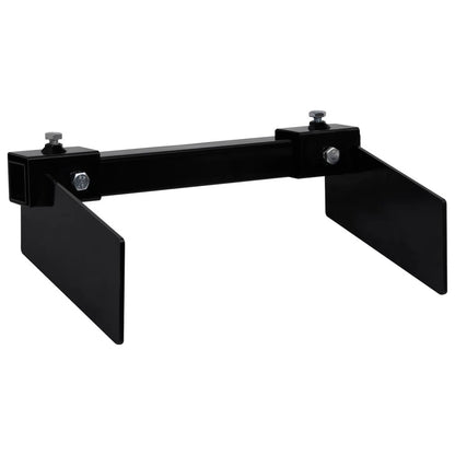 VIDAXL Adaptateur De Chasse-neige Pour Tondeuse à Gazon Noir
