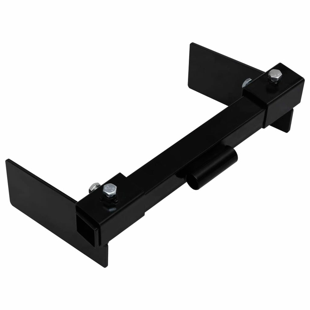 VIDAXL Adaptateur De Chasse-neige Pour Tondeuse à Gazon Noir