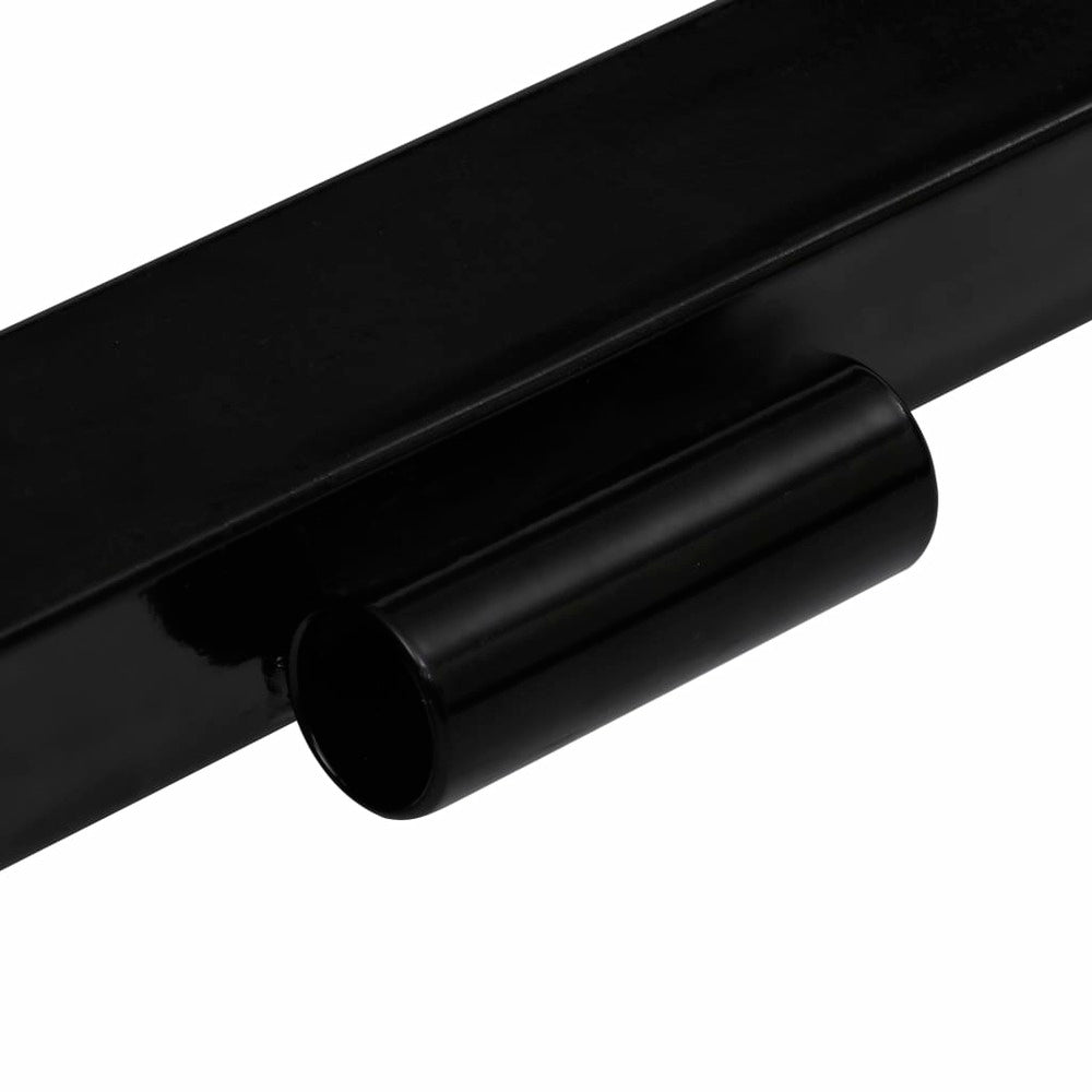 VIDAXL Adaptateur De Chasse-neige Pour Tondeuse à Gazon Noir