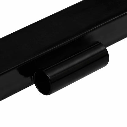 VIDAXL Adaptateur De Chasse-neige Pour Tondeuse à Gazon Noir